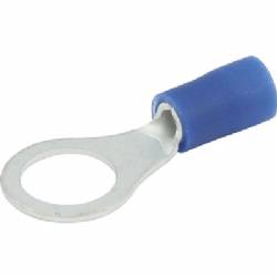 Ring Terminal, Insulated, 16-14 Gauge Wire 1/4 Hole