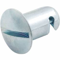 Quick Turn Fastener Oval Head 7/16 x.500 Steel Pk of 10