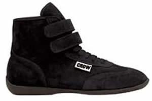 Crow Racing Shoe Mid Top Suede Junior Size 4