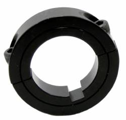 Collar - Split - 1 1/4 ID - Aluminum - Keyed  - Black