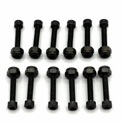 Bolts - Nerf and Bumper - Socket Head - 8/32 x 1" - Black - 12 Pack