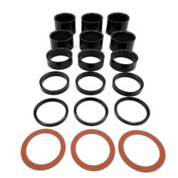 Spacer Rear Axle Kit Black 18pc