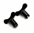 Quick Turn Fastener - Winged Head - 7/16 x.500 Steel Pack of 2 Black