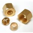 Fitting - Brass End Caps and knurls - 2pk