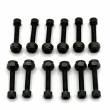 Bolts - Nerf and Bumper - Socket Head - 8/32 x 1" - Black - 12 Pack